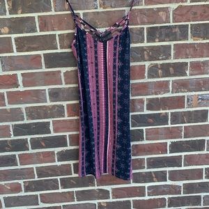 Mudd XS Purple and Black Dress